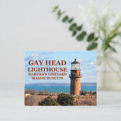 Carte Postale Gay Head Lighthouse, Martha's Vineyard MA (Debout devant)