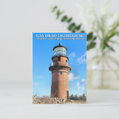 Carte Postale Gay Head Lighthouse, Martha's Vineyard MA (Debout devant)
