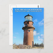 Carte Postale Gay Head Lighthouse, Martha's Vineyard MA (Devant / Derrière)