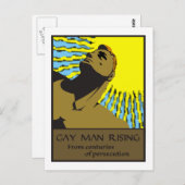 Carte Postale Gay Man Rising 2 (Devant / Derrière)