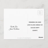 Carte Postale Gay pride arc-en-ciel LGBT Original 8 bandes (Dos)