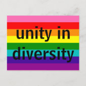 Carte Postale Gay pride arc-en-ciel LGBT Original 8 bandes (Devant)