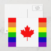 Carte Postale Gay pride canadien (Devant / Derrière)