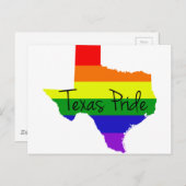 Carte Postale Gay pride du Texas (Devant / Derrière)