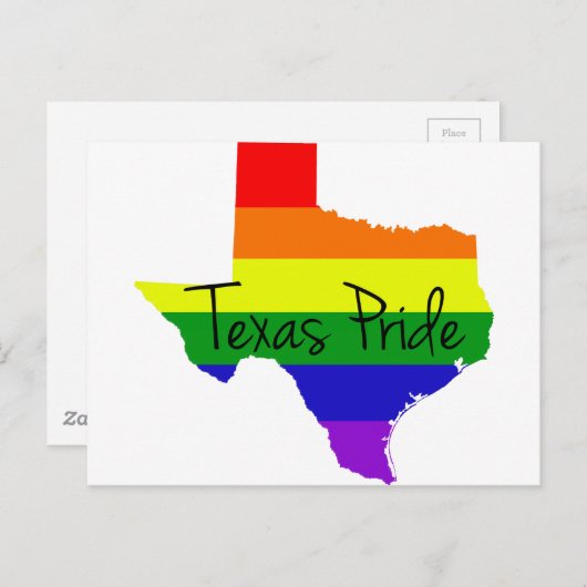 Carte Postale Gay pride du Texas (Devant / Derrière)