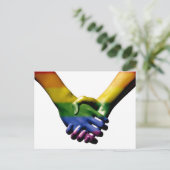 Carte Postale Gay pride holding Hands (Debout devant)