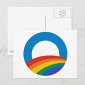 Carte Postale Gay pride Obama (Devant / Derrière)