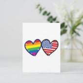 Carte Postale Gay pride Patriotique USA (Debout devant)