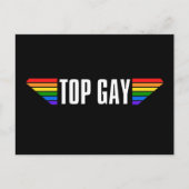 Carte Postale Gay pride Top Gay pride Rainbow Flag LGBT LGBT LGB (Devant)