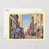 Carte Postale Gay Street, Knoxville, Tennessee Vintage (Devant / Derrière)