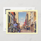 Carte Postale Gay Street, Knoxville, Tennessee Vintage (Devant / Derrière)