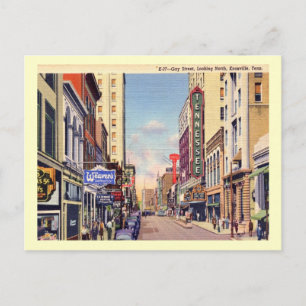 Carte Postale Gay Street, Knoxville, Tennessee Vintage