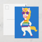 Carte Postale Gay Unicorn (Devant / Derrière)