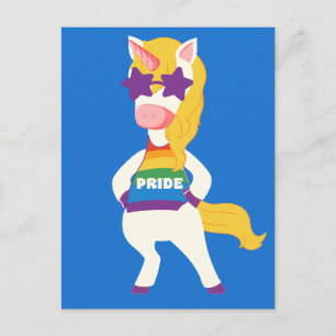 Carte Postale Gay Unicorn