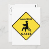 Carte Postale Gaz dangereux (Devant / Derrière)