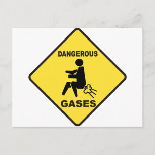 Carte Postale Gaz dangereux