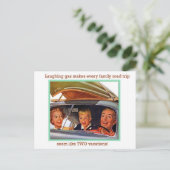 Carte Postale Gaz riant (Debout devant)