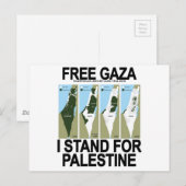 Carte Postale GAZA PALESTINE.png GRATUIT SÉCURITÉ (Devant / Derrière)