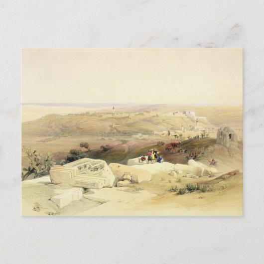 Carte Postale Gaza, planche du Volume II de 'La Terre Sainte' (Devant)
