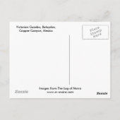 Carte Postale Gazebo, Batopilas, Canyon de cuivre, Mx (Dos)