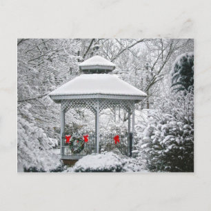 Carte Postale Gazebo dans la neige