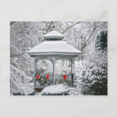 Carte Postale Gazebo dans la neige (Devant)