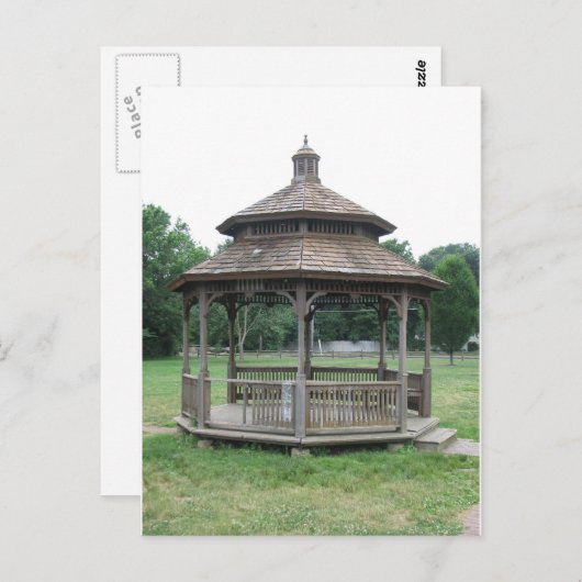 Carte Postale Gazebo en bois (Devant / Derrière)