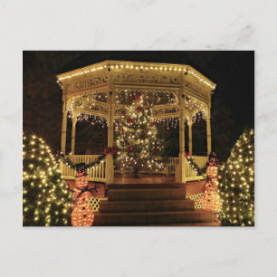 Carte Postale Gazebo habillé pour Noël