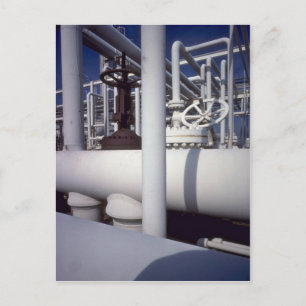Carte Postale Gazoduc de raffinerie de pétrole