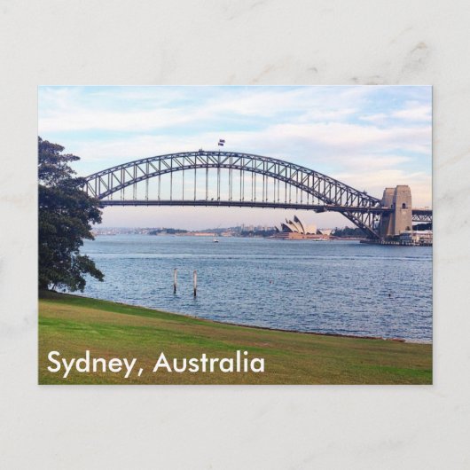 Carte Postale gazon du port de sydney (Devant)