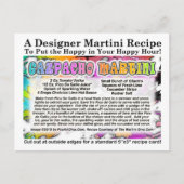 Carte postale Gazpacho Martini Recette (Devant)