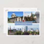 Carte Postale GB Royaume-Uni - Angleterre - Birmingham (Devant / Derrière)