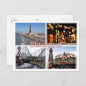 Carte Postale GB Royaume-Uni - Angleterre - Blackpool - (Devant / Derrière)
