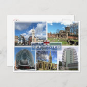 Carte Postale GB Royaume-Uni - Angleterre - Leicester (Devant / Derrière)