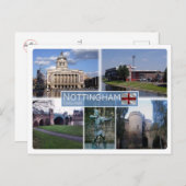 Carte Postale GB Royaume-Uni - Angleterre - Nottingham (Devant / Derrière)
