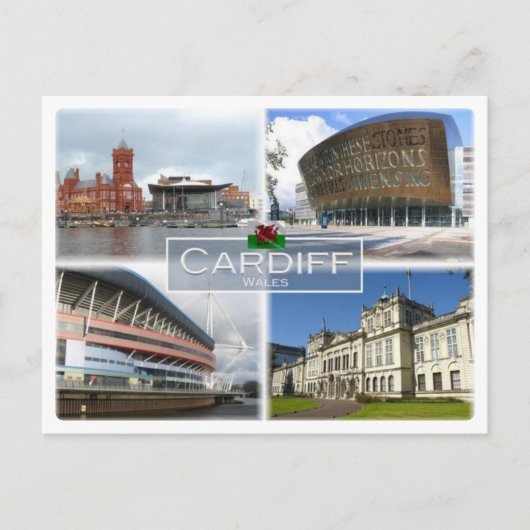 Carte Postale GB Royaume-Uni - Pays de Galles - Cardiff - (Devant)