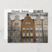 Carte Postale Gdansk, Pologne (Devant / Derrière)