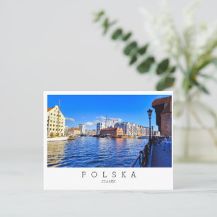 Carte Postale Gdansk, Pologne, Polska