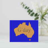 Carte Postale G'day (Debout devant)