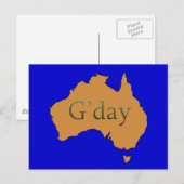 Carte Postale G'day (Devant / Derrière)