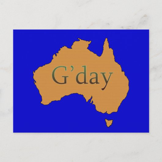 Carte Postale G'day (Devant)