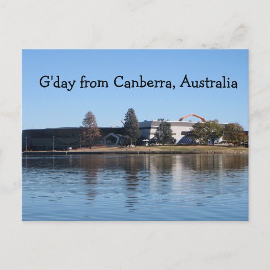 Carte Postale G'day de Canberra, Australie (Devant)