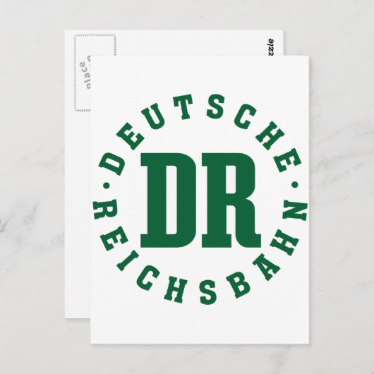 Carte Postale GDR / DDR Railway - Deutsche Reichsbahn Sign (Devant / Derrière)