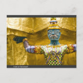 Carte Postale Géant au temple thaïlandais (Devant)