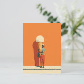 Carte Postale Géant Crème de glace délice (Debout devant)