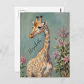 Carte Postale Géant doux personnalisé (Devant / Derrière)