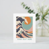Carte postale Géant Vague Impression dans Pastels (Debout devant)