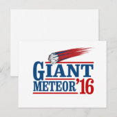 Carte Postale Géante Météorite 2016 (Devant / Derrière)