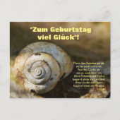 Carte Postale Geburtstags Schneckenpost (Devant)