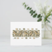 CARTE POSTALE GECKO (Debout devant)